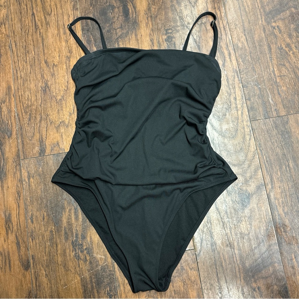 Shade & Shore Swimsuit Size XL Black Removable Adjustable Straps <<<291>>> - Picture 2 of 6
